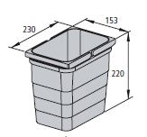 Ninka system, løse spande og tilbehør