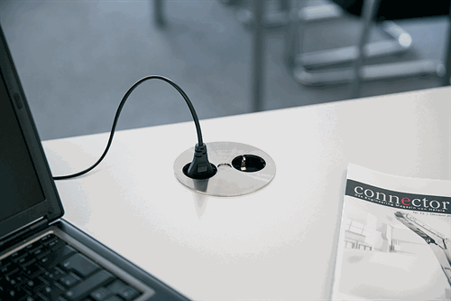 Stikdåseelement, drejelig