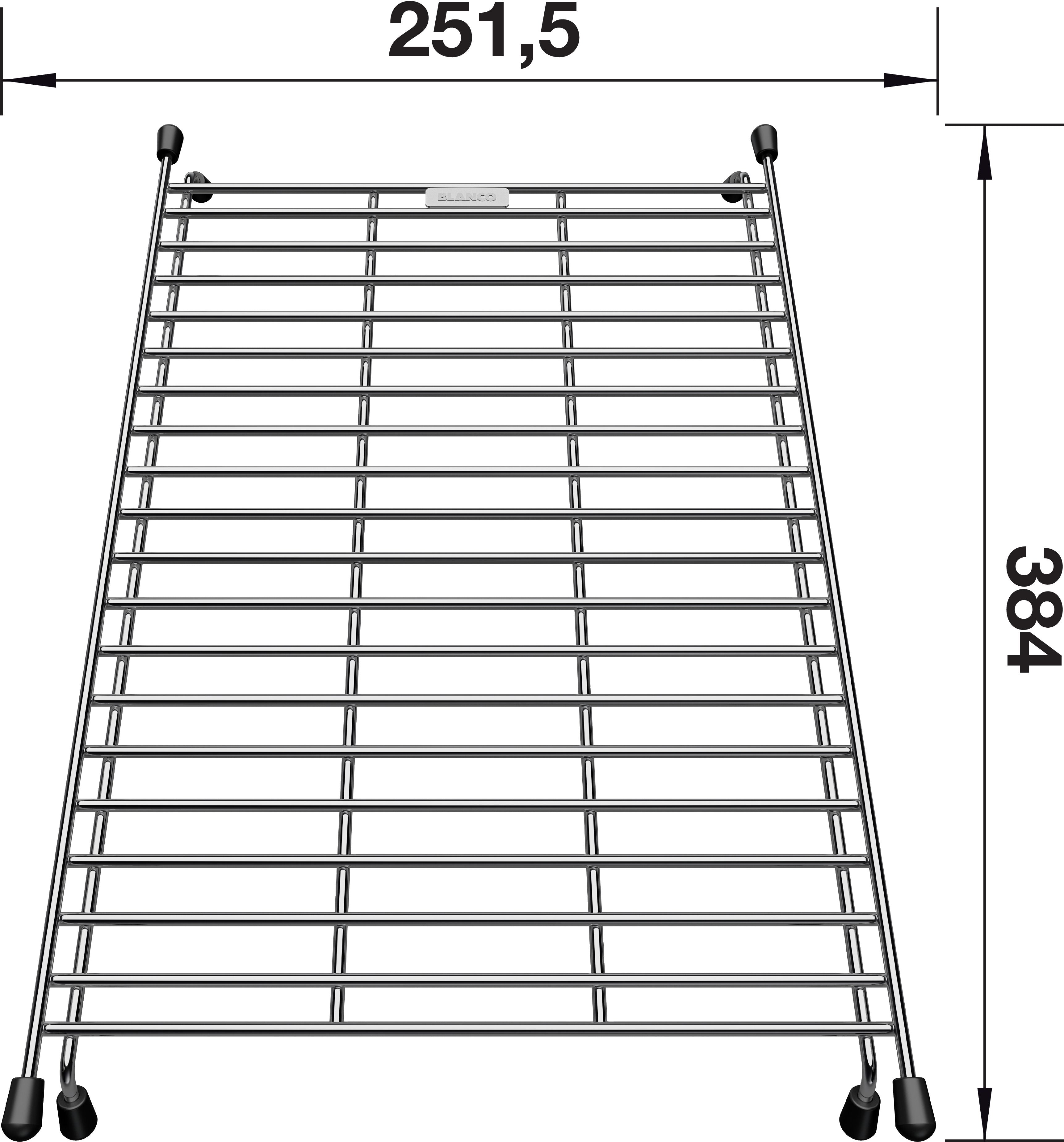 BLANCO Floating grid rustfrit stål