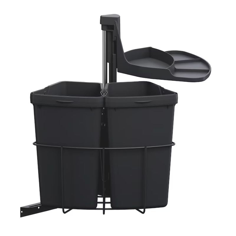 Affaldssortering med dreje funktion til 2 spande