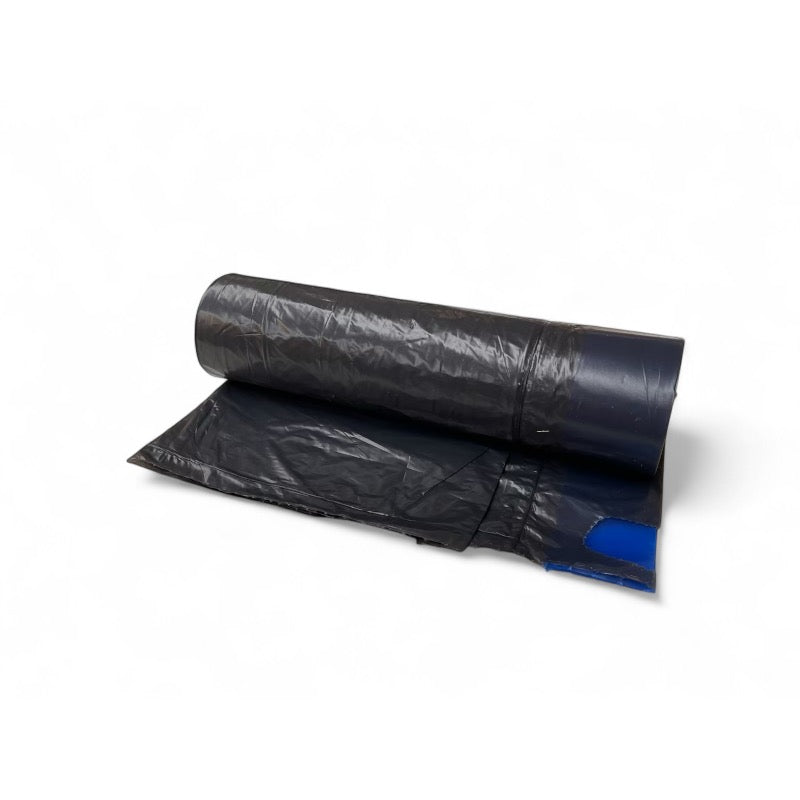 Affaldsposer, 20 L, 40 x 49 cm, 14 my, sort med snørre lukning