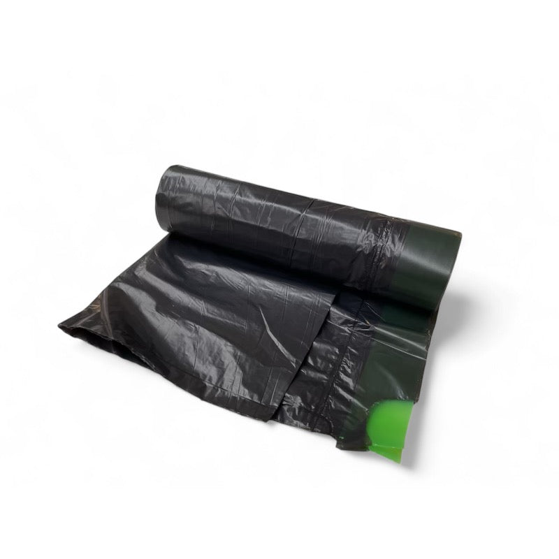 Affaldsposer, 15 L, 40 x 49 cm, 14 my, sort med snørre