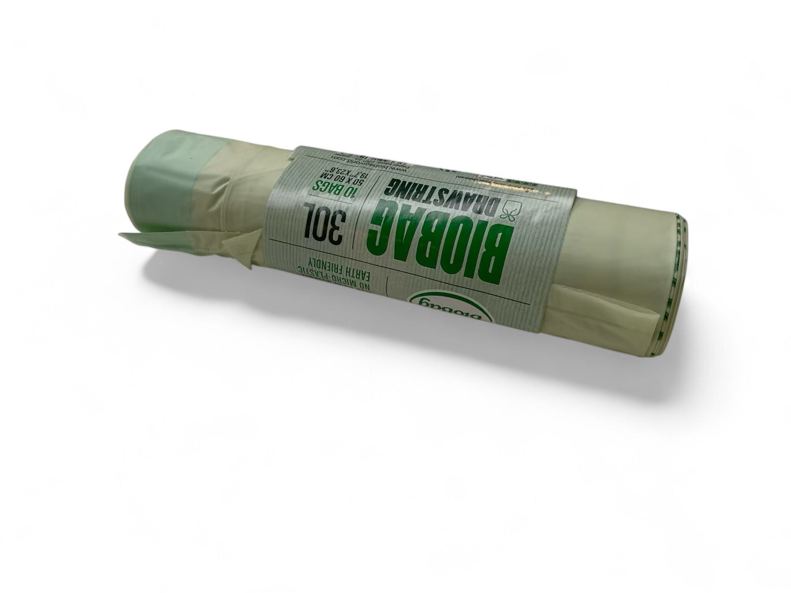 Affaldspose, Snørepose Biobag 30 liter, rulle a 10 poser