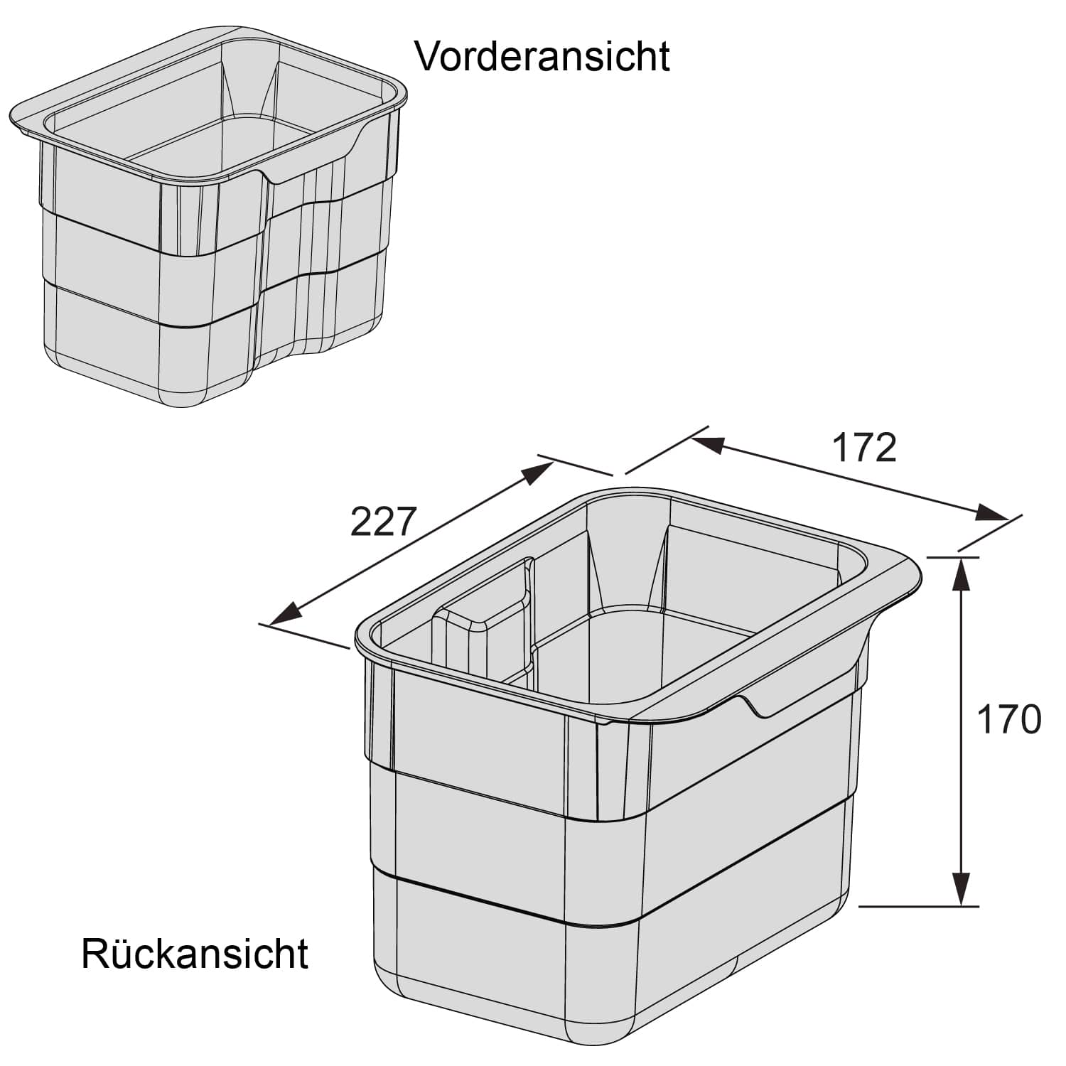 Ninka system, løse spande og tilbehør