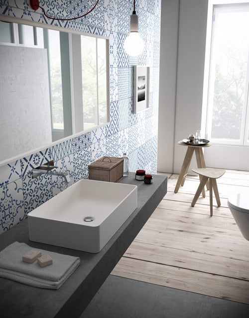 Himacs rektangulær vask