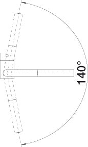 BLANCO LINUS-S Metaloverflader, med udtræksbruser