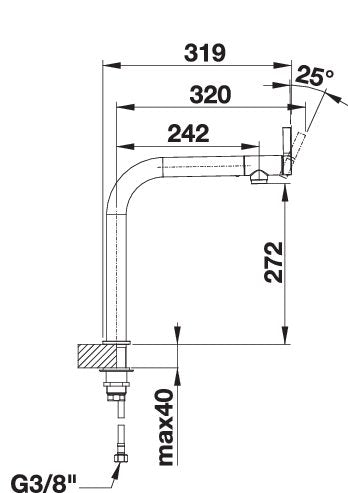 BLANCO VONDA Metaloverflader