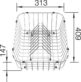 BLANCO Opvaskekurv rustfrit stål